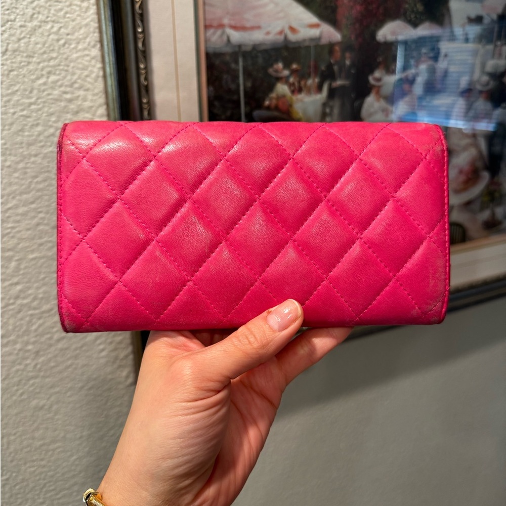 CHANEL Long Wallet Matelasse Barbie pink - Picture 8 of 17